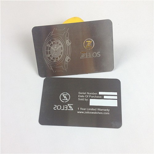 Stainless Natural Metal CardStainless Steel Business Cards